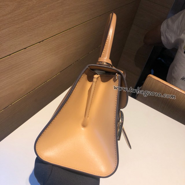 Delvaux頂級原單Brillant box皮雙環白色手提女包 德爾沃專櫃經典款Brillant PM包袋 bxs1119